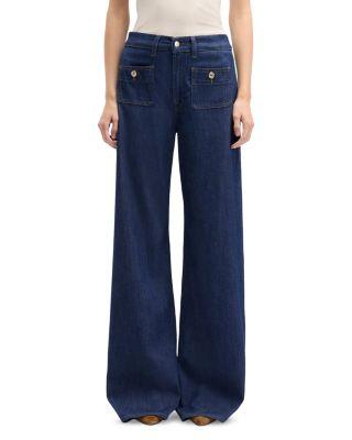 Lotta High Rise Wide Leg Jeans in Halona by 7 FOR ALL MANKIND