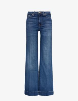 Modern Dojo flared high-rise stretch-denim jeans by 7 FOR ALL MANKIND