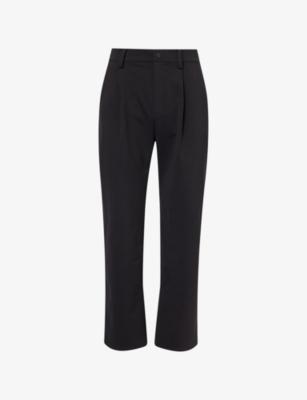 Pleated Straight-Leg Woven Trousers by 7 FOR ALL MANKIND