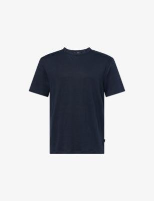 Relaxed-Fit Crew-Neck Linen-Blend T-Shirt by 7 FOR ALL MANKIND