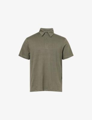 Relaxed-Fit Linen-Blend Polo Top by 7 FOR ALL MANKIND