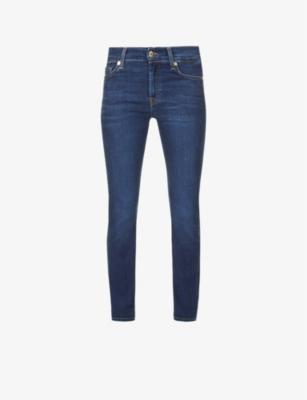 Roxanne slim-fit mid-rise stretch denim jeans by 7 FOR ALL MANKIND