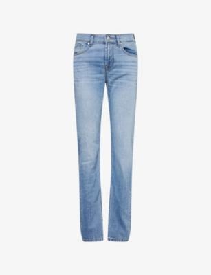 Slimmy Tapered Brand-Patch Stretch-Denim Jeans by 7 FOR ALL MANKIND
