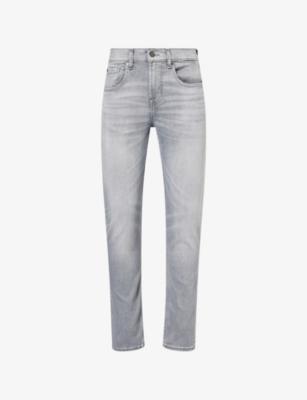 Slimmy Tapered-Leg Stretch-Denim Jeans by 7 FOR ALL MANKIND