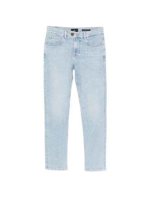 Slimmy Tapered logo-patch jeans by 7 FOR ALL MANKIND