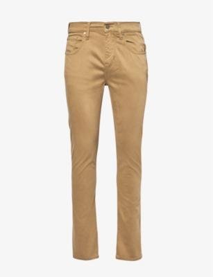 Slimmy Tapered slim-fit stretch cotton-blend trousers by 7 FOR ALL MANKIND