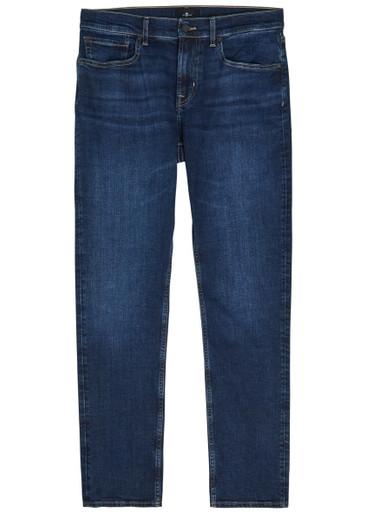 Slimmy stretch-denim jeans by 7 FOR ALL MANKIND
