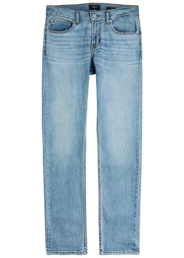 Slimmy tapered-leg jeans by 7 FOR ALL MANKIND