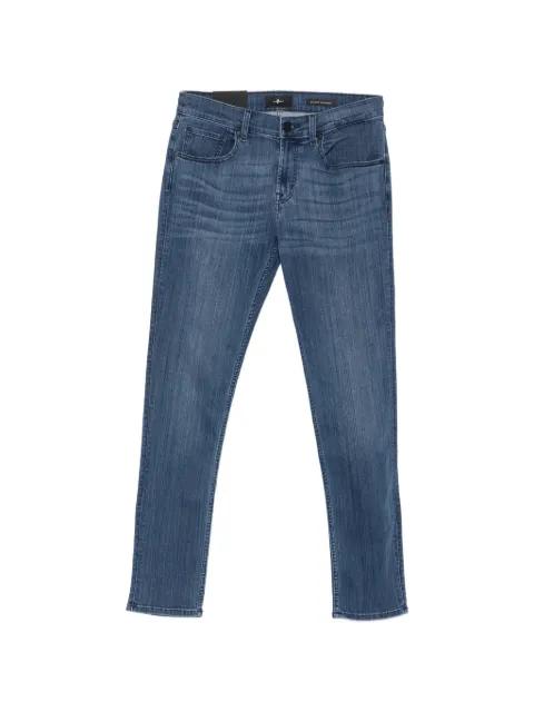 Slimmy whiskered slim-fit jeans by 7 FOR ALL MANKIND