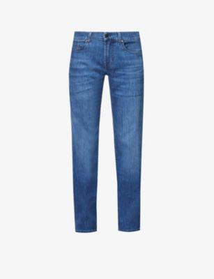 Standard Luxe Performance regular-fit straight-leg stretch-denim jeans by 7 FOR ALL MANKIND