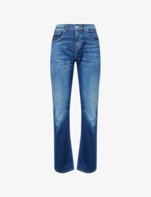 Standard Straight-Leg Stretch-Denim Jeans by 7 FOR ALL MANKIND