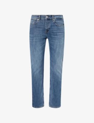 Straight-Leg Mid-Rise Denim Jeans by 7 FOR ALL MANKIND