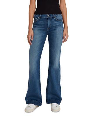 Tailorless Dojo High Rise Flare Jeans in Disautlght by 7 FOR ALL MANKIND