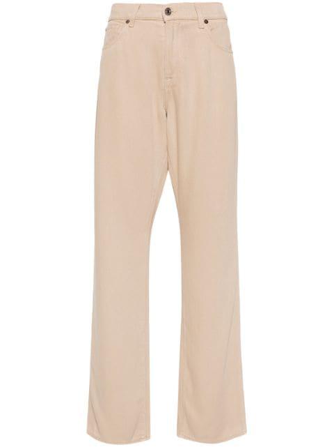 Tess high-rise straight-leg trousers by 7 FOR ALL MANKIND