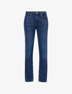 The Straight Relaxed Linen-Blend Denim Jeans by 7 FOR ALL MANKIND