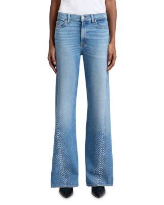 Twisted Lotta Embellished Flare Leg Jeans in Love Soul by 7 FOR ALL MANKIND
