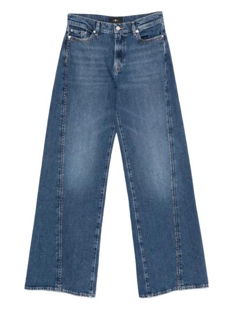 Twisted Lotta studded jeans by 7 FOR ALL MANKIND