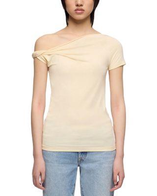 Twisted Off-the-Shoulder Tee by 7 FOR ALL MANKIND