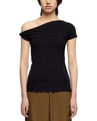 Twisted Off-the-Shoulder Tee by 7 FOR ALL MANKIND