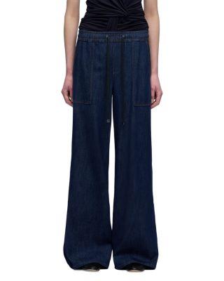 Utility High Rise Pull On Wide Leg Jeans in Halona by 7 FOR ALL MANKIND