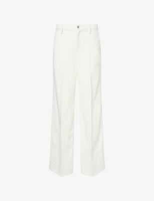Wide-Leg Cotton-Linen Trousers by 7 FOR ALL MANKIND