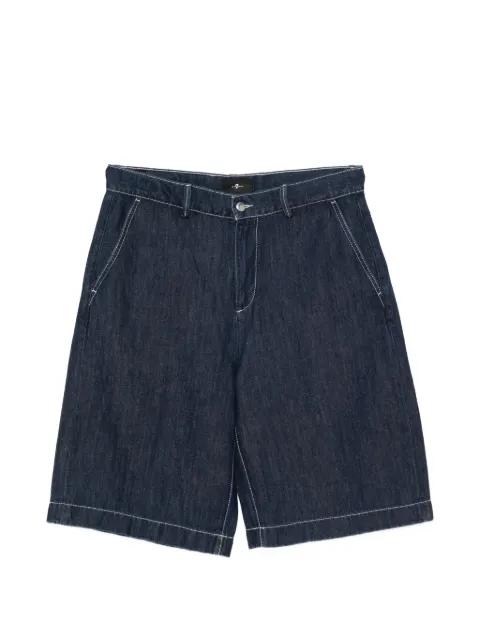 contrast-stitch shorts by 7 FOR ALL MANKIND