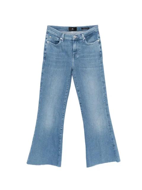 cropped flared jeans by 7 FOR ALL MANKIND