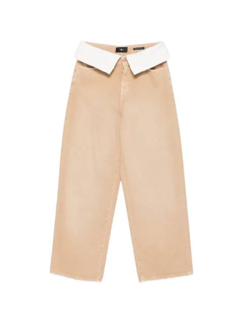 double layer wide-leg jeans by 7 FOR ALL MANKIND