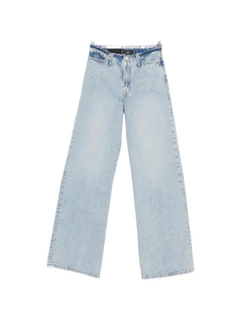 frayed-detail five-pockets jeans by 7 FOR ALL MANKIND