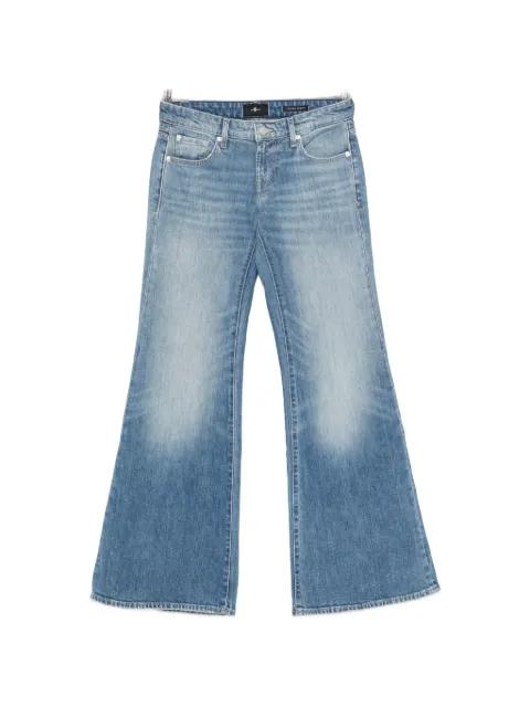 low-rise flared jeans by 7 FOR ALL MANKIND
