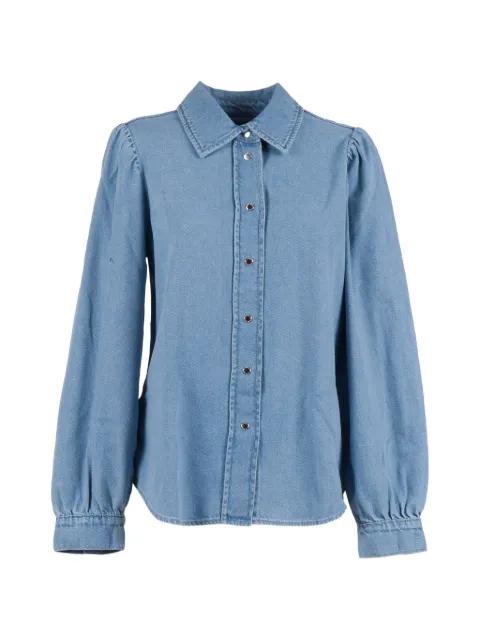 puff-sleeve button-up shirt by 7 FOR ALL MANKIND