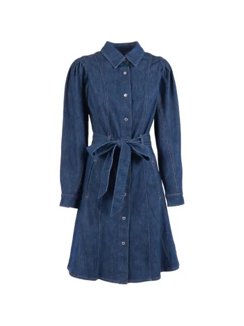 puff-sleeve midi dress by 7 FOR ALL MANKIND