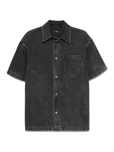 short-sleeve denim shirt by 7 FOR ALL MANKIND