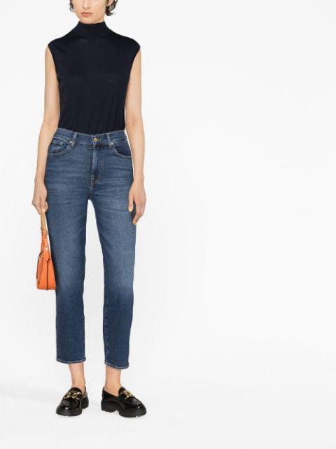 skinny cropped jeans by 7 FOR ALL MANKIND