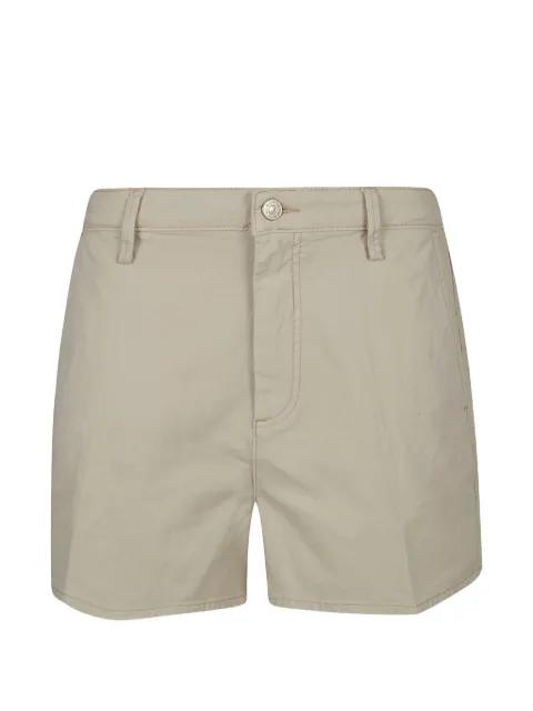 zip-fastening denim shorts by 7 FOR ALL MANKIND