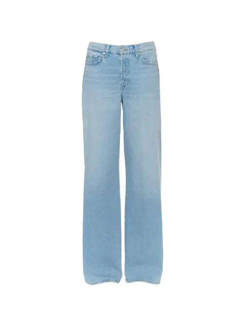 zip fly wide-leg jeans by 7 FOR ALL MANKIND