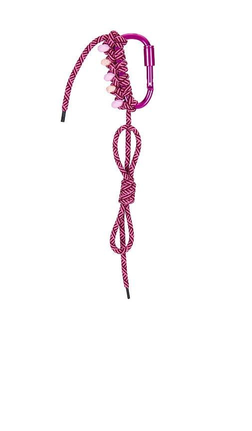 8 Other Reasons Carabiner Bag Charm in Pink by 8 OTHER REASONS