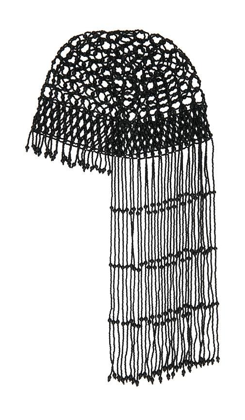 8 Other Reasons Dome-shape Beaded Headpiece in Black by 8 OTHER REASONS