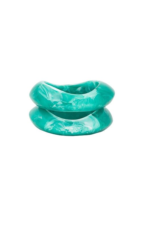8 Other Reasons Dream State Bangles Set in Green by 8 OTHER REASONS