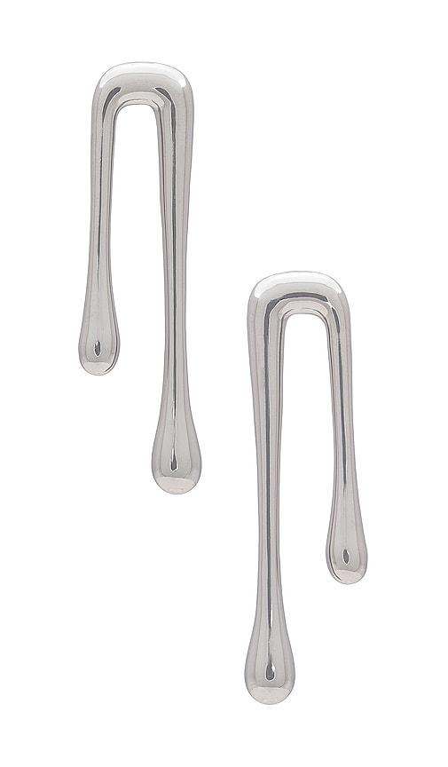 8 Other Reasons Drop Earring in Metallic Silver by 8 OTHER REASONS