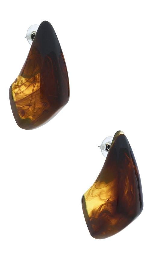8 Other Reasons Enorme Drop Earrings in Brown by 8 OTHER REASONS