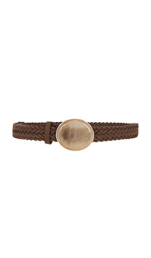8 Other Reasons Faux Nappa Belt in Brown by 8 OTHER REASONS