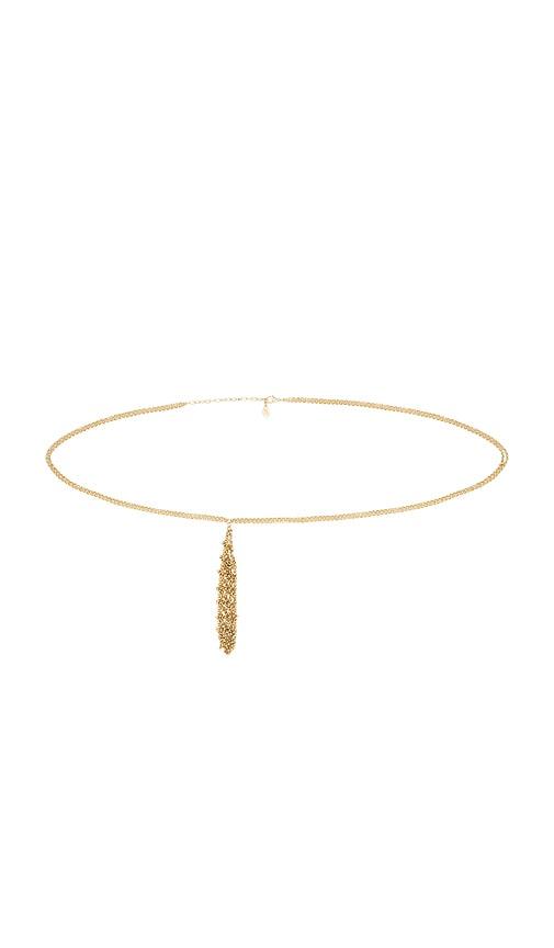 8 Other Reasons Flame Chain Belt in Metallic Gold by 8 OTHER REASONS 8 Other Reasons Flame Chain Belt in Metallic Gold by 8 OTHER REASONS