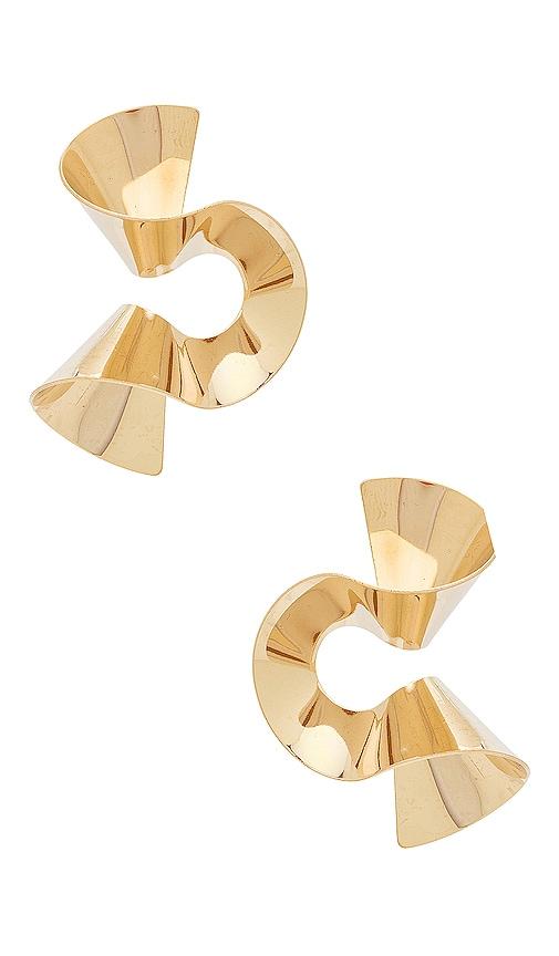 8 Other Reasons Joppie Earring in Metallic Gold by 8 OTHER REASONS