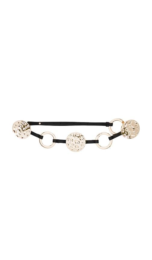 8 Other Reasons Nash Hammered Disc Belt in Metallic Gold by 8 OTHER REASONS