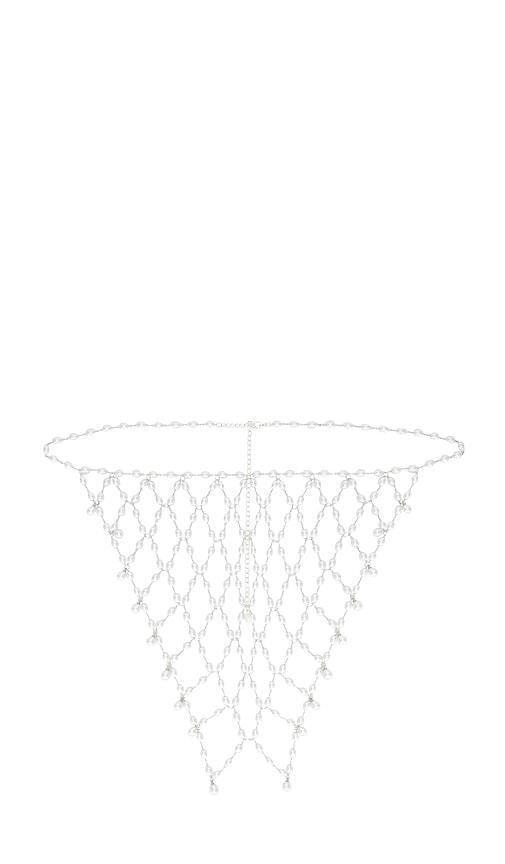 8 Other Reasons Net Headpiece in White by 8 OTHER REASONS