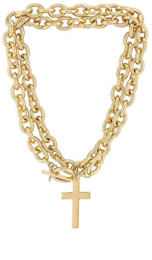 8 Other Reasons Reagan Necklace in Metallic Gold by 8 OTHER REASONS