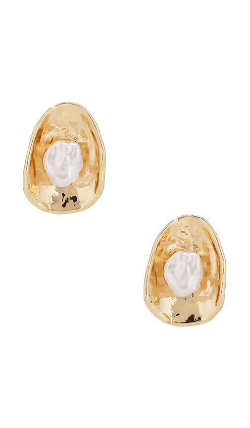 8 Other Reasons Sirene Earrings in Metallic Gold by 8 OTHER REASONS