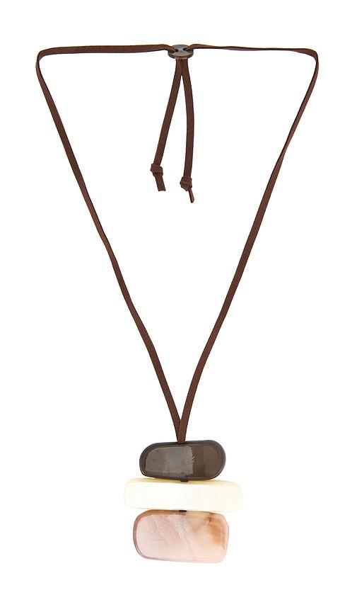 8 Other Reasons Stacked Cord Necklace in Brown by 8 OTHER REASONS