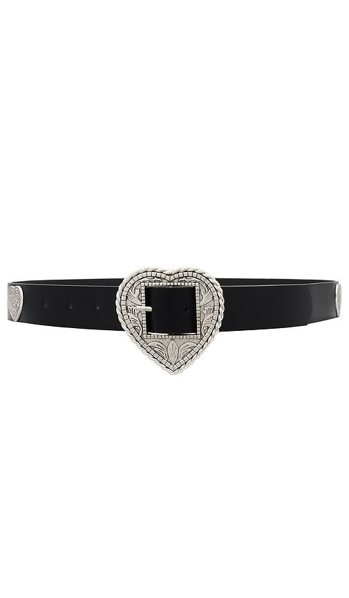 8 Other Reasons Western Heart Belt in Black by 8 OTHER REASONS